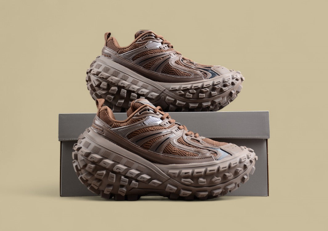 Balenciaga Defender Sneaker in Mocha Brown