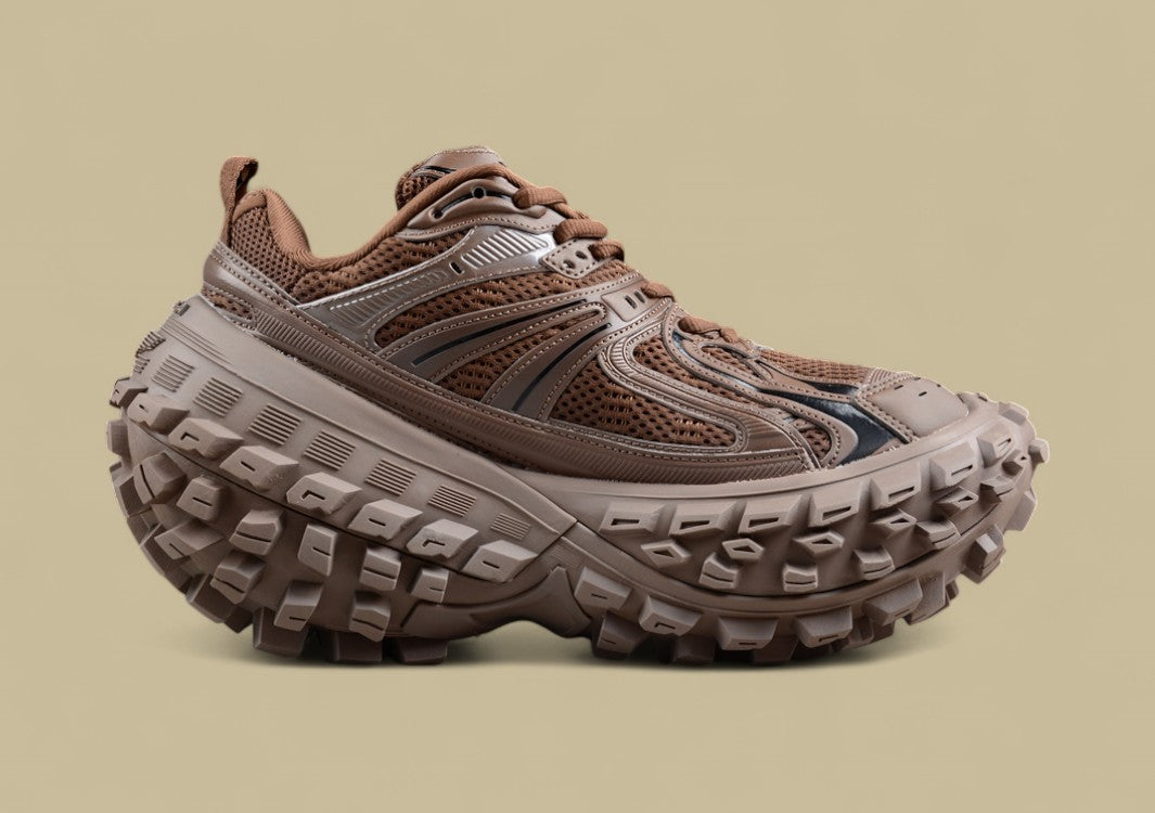 Balenciaga Defender Sneaker in Mocha Brown