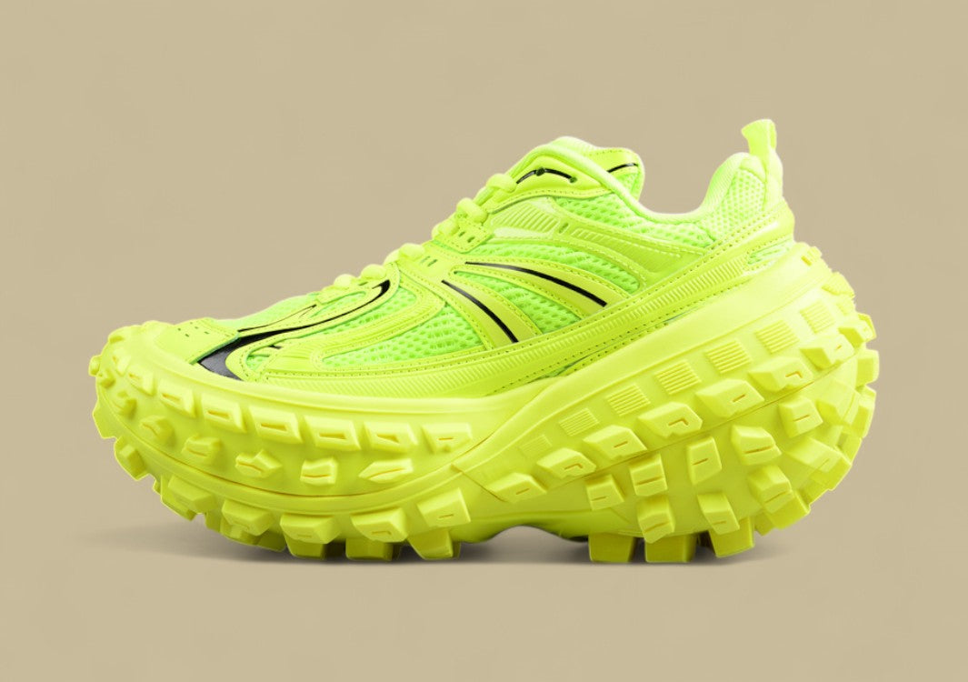 Balenciaga Defender Sneaker in Neon Yellow