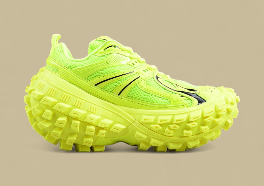 Balenciaga Defender Sneaker in Neon Yellow