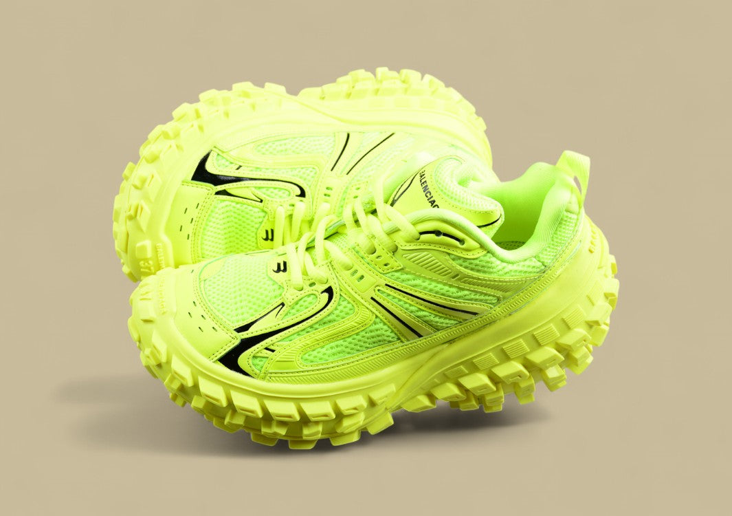 Balenciaga Defender Sneaker in Neon Yellow
