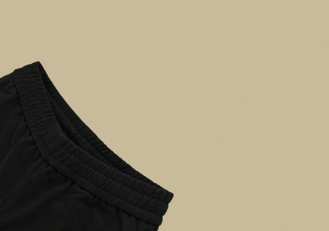 Balenciaga Embroidery Double B Logo Shorts – Black