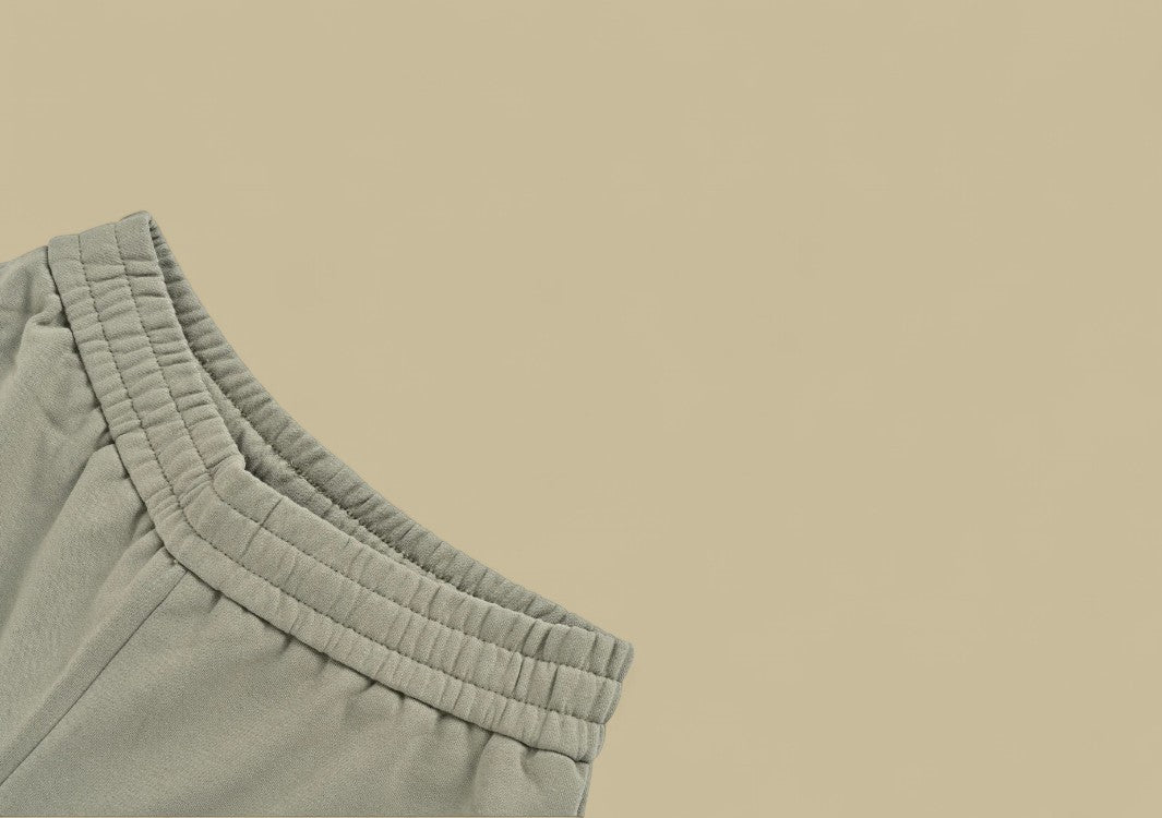 Balenciaga Embroidery Double B Logo Shorts – Olive Green