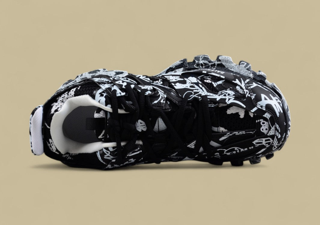 Balenciaga Graffiti Runner in Black