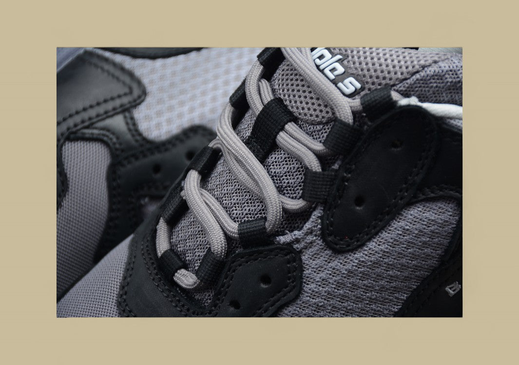 Balenciaga Gray-red Men's And Women's Shoes