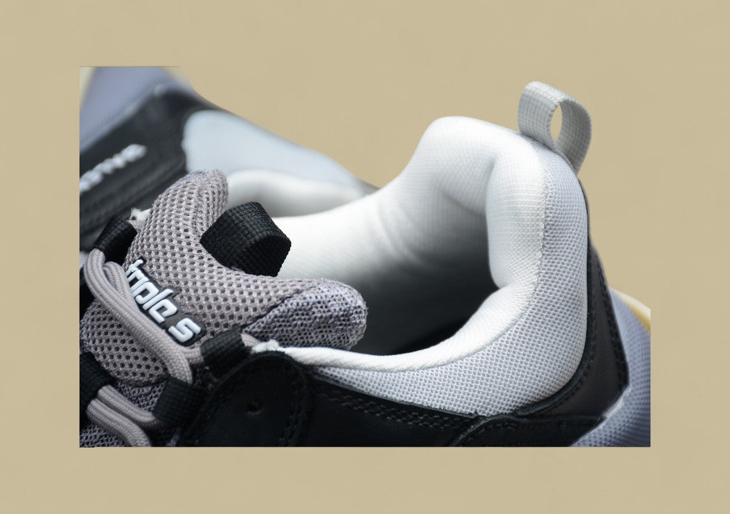 Balenciaga Gray-red Men's And Women's Shoes