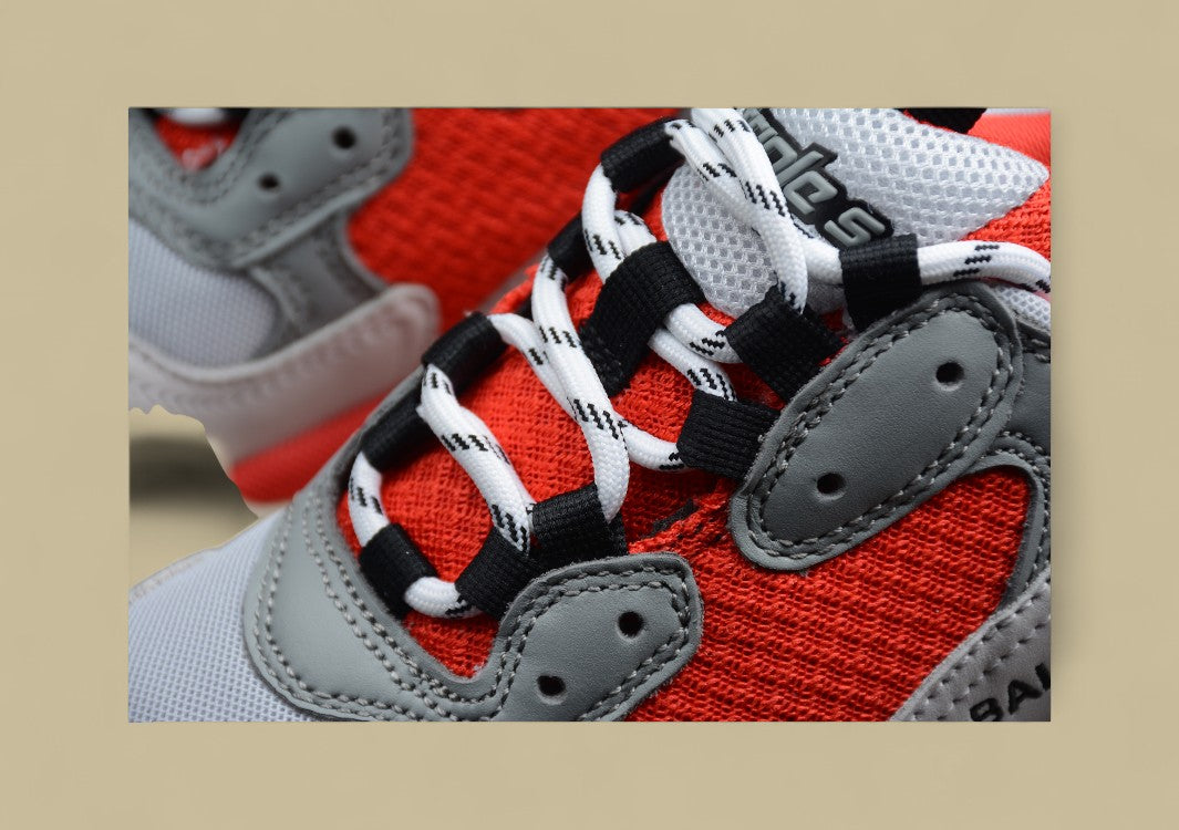 Balenciaga Gray And Red Men's And Women's Shoes