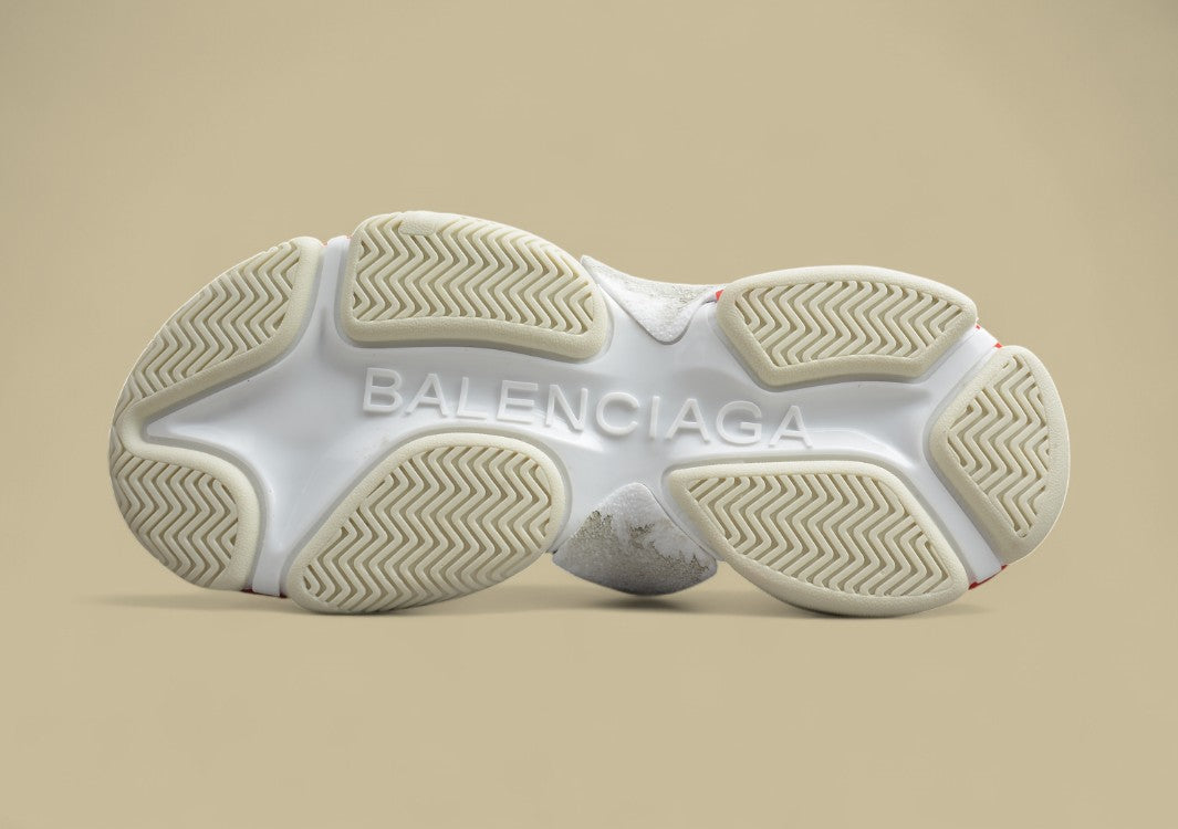 Balenciaga Gray And Red Men's And Women's Shoes
