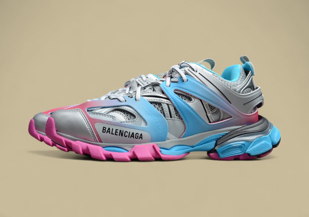 Balenciaga Gray Blue Powder Sneaker