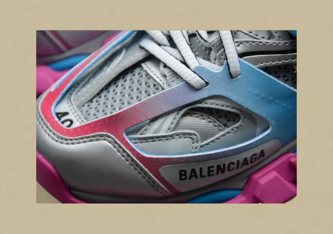Balenciaga Gray Blue Powder Sneaker
