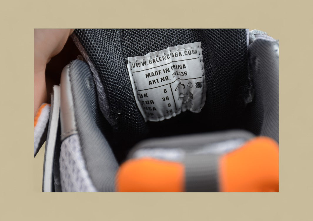 Balenciaga Grey Orange Sneaker