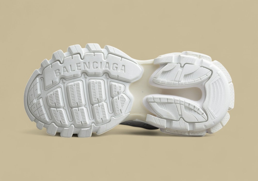 Balenciaga High-Top Mesh-Nylon Dad Sneaker in White