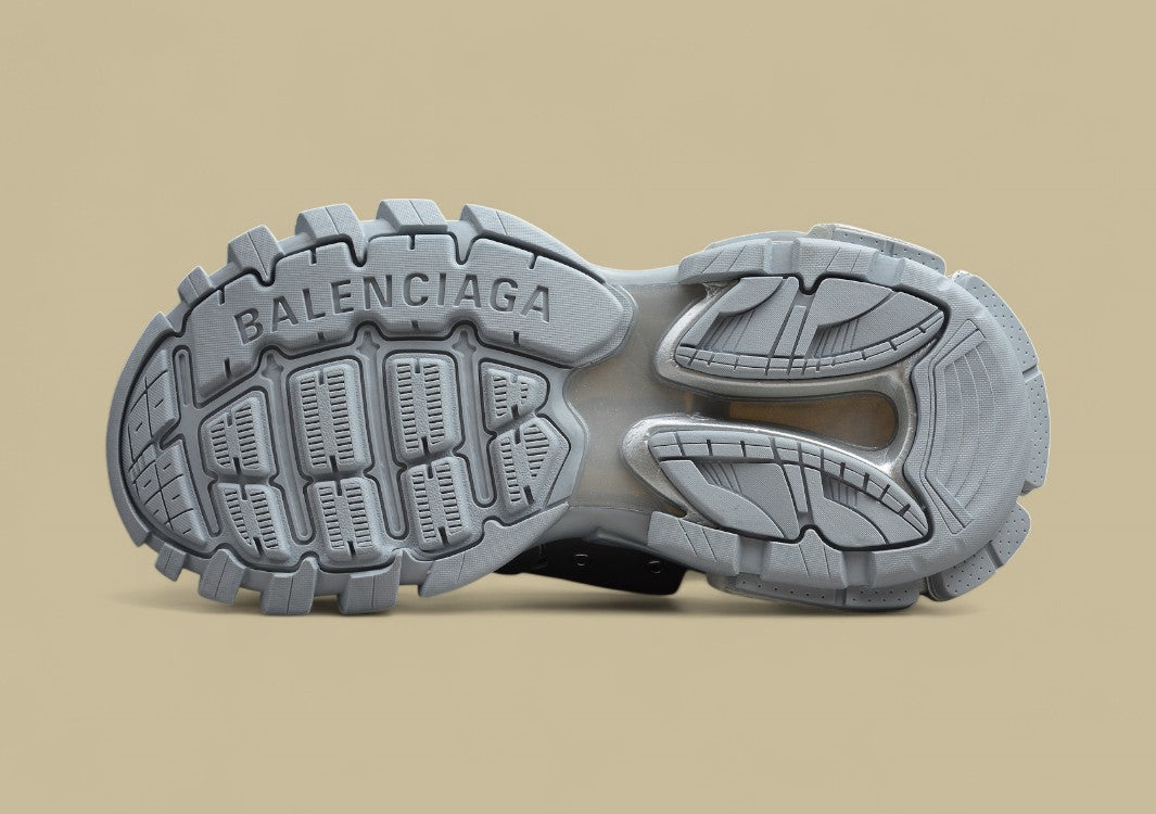 Balenciaga Metallic Silver Tech Runner Sneaker