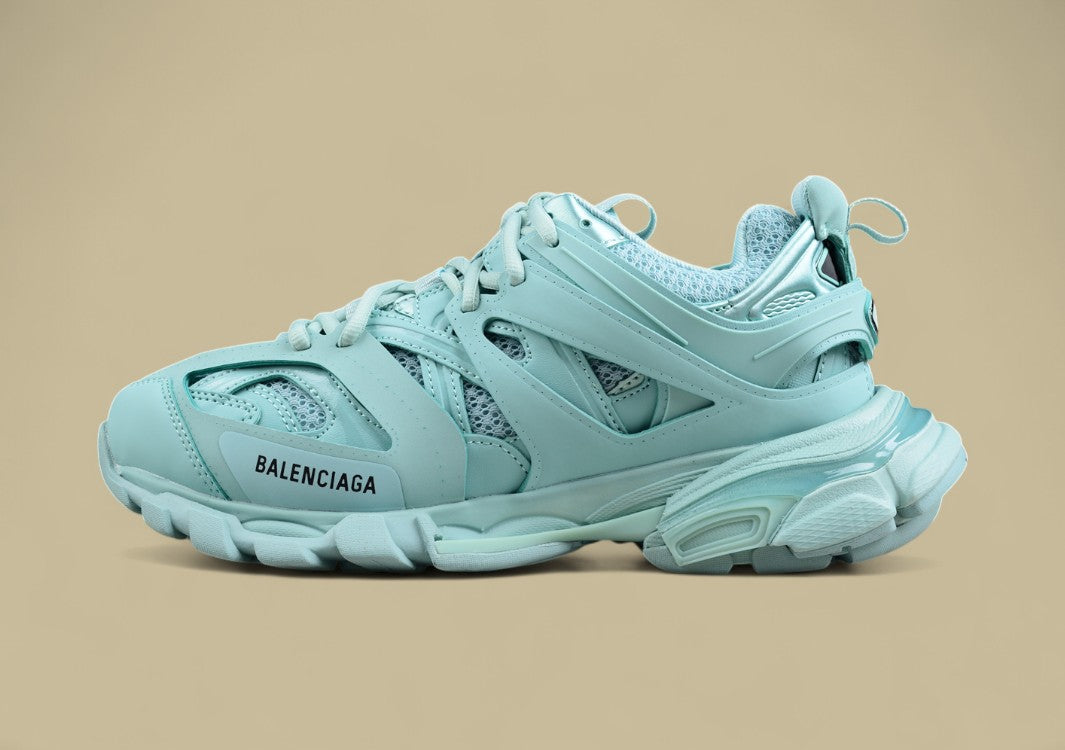 Balenciaga Mint Green Mesh Runner Sneaker