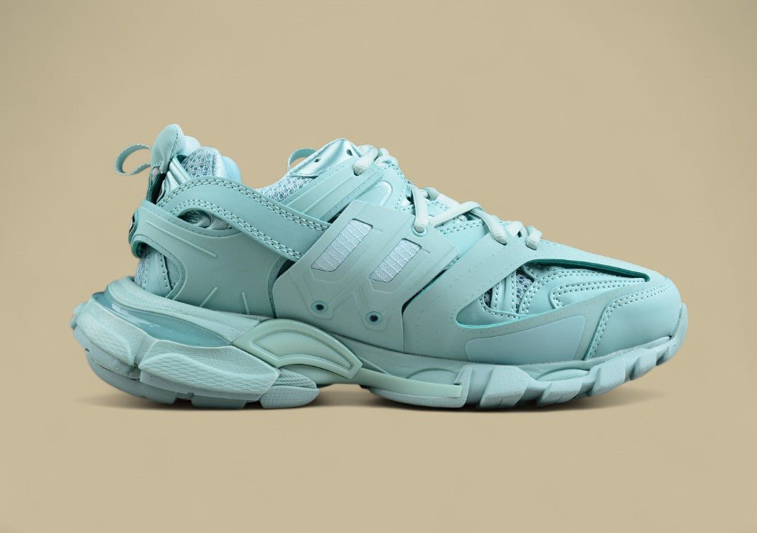 Balenciaga Mint Green Mesh Runner Sneaker