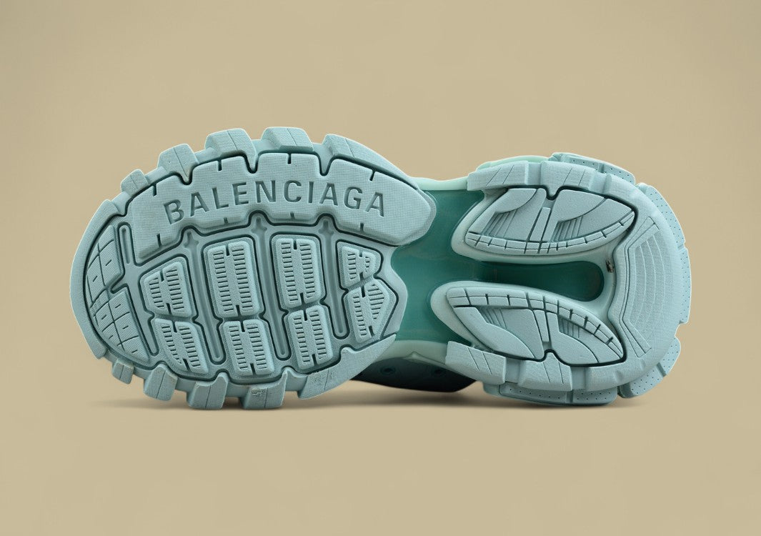 Balenciaga Mint Green Mesh Runner Sneaker