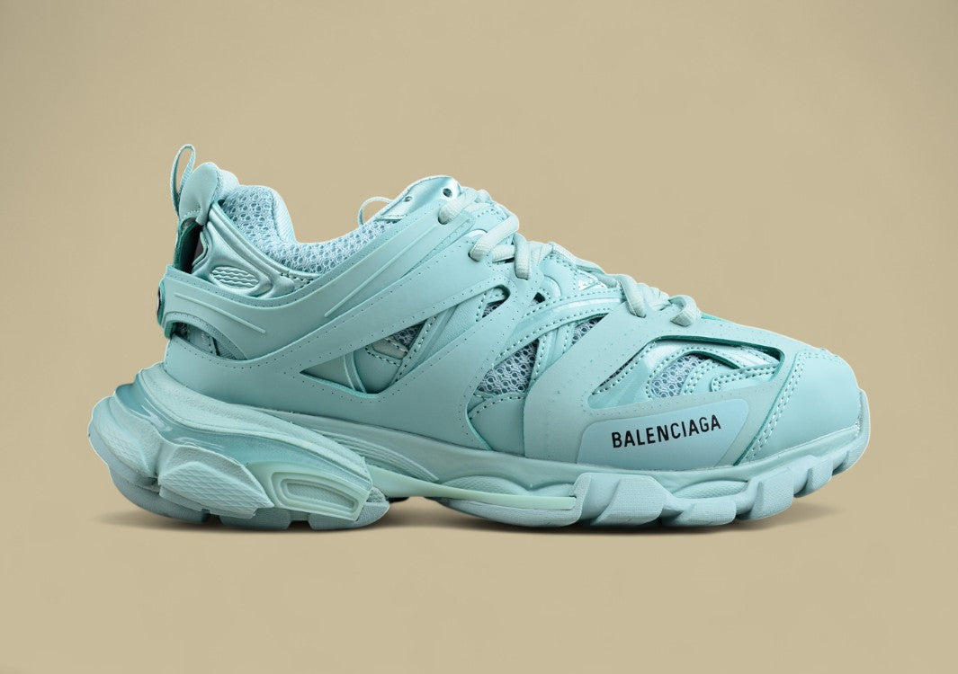 Balenciaga Mint Green Mesh Runner Sneaker