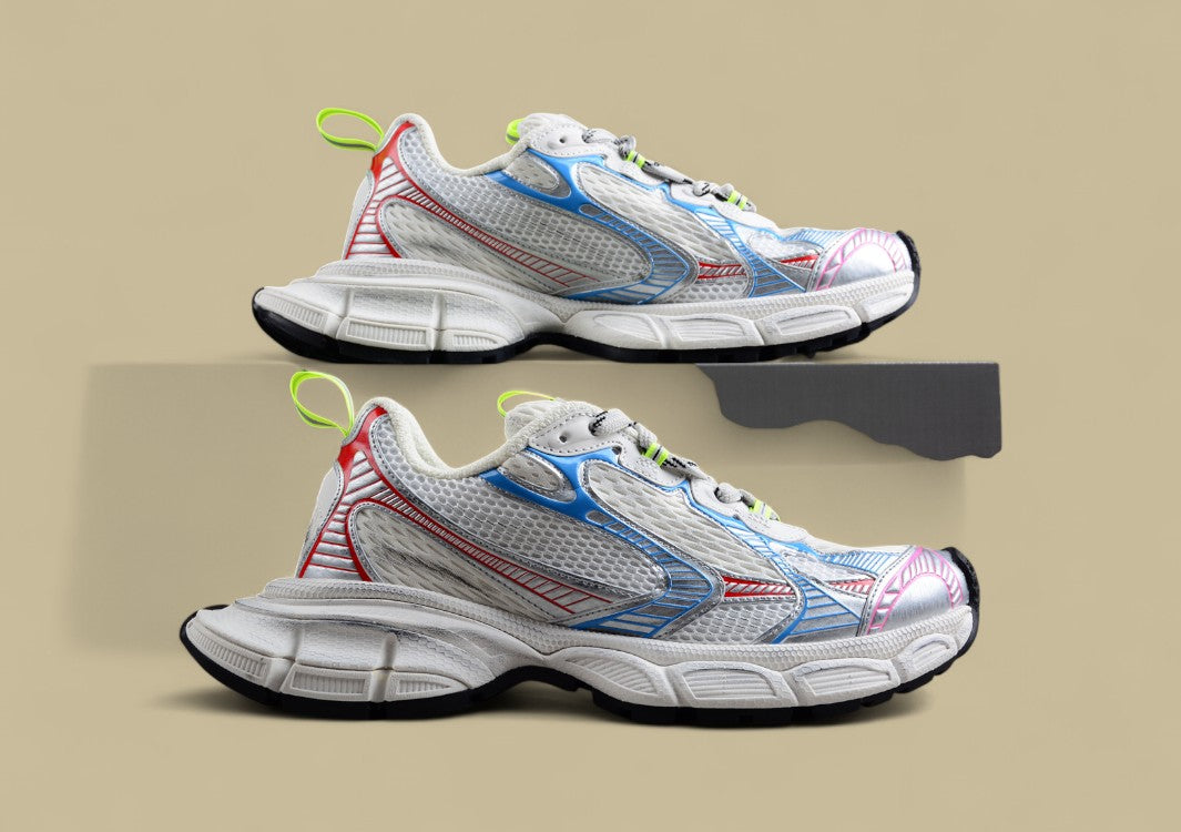 Balenciaga Multicolor Mesh Runner Sneaker