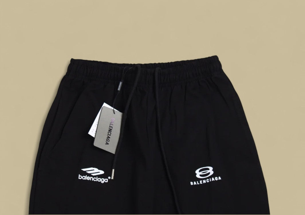 Balenciaga Multiple Logos Track Pants – Black