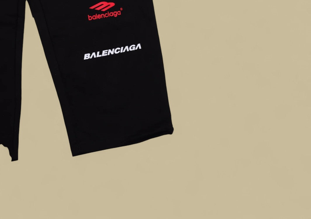 Balenciaga Multiple Logos Track Pants – Black