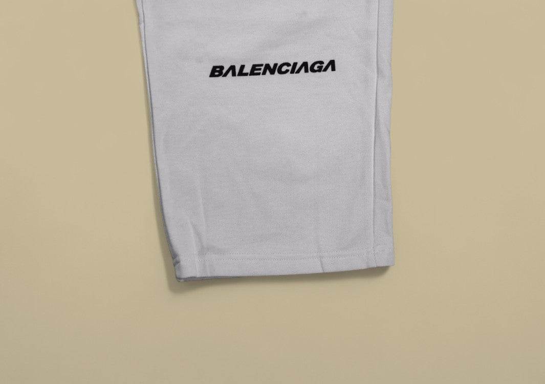 Balenciaga Multiple Logos Track Pants – White