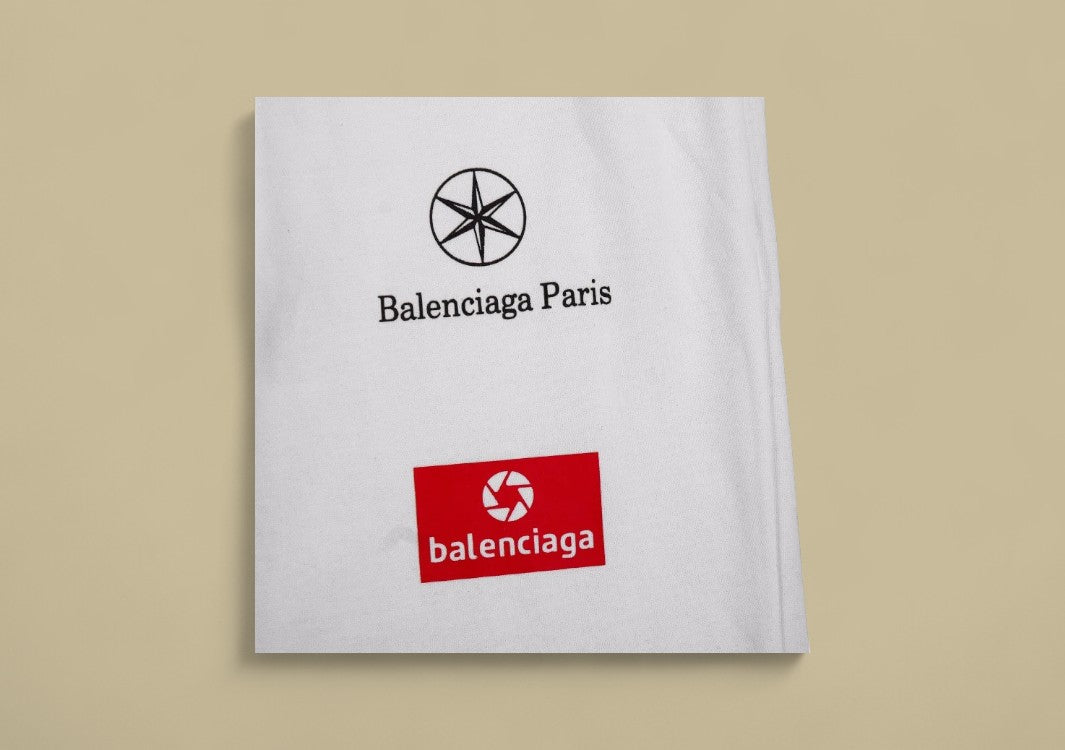 Balenciaga Multiple Logos Track Pants – White