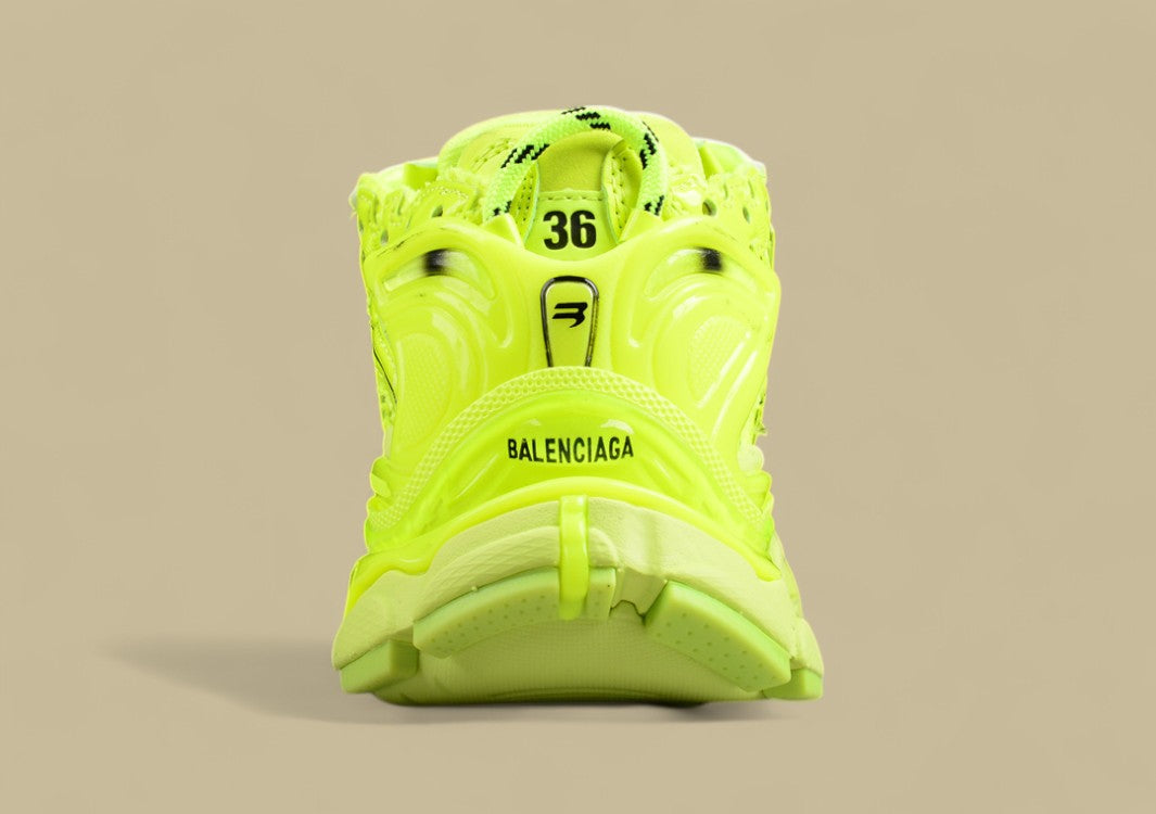 Balenciaga Neon Yellow Mesh Runner Sneaker