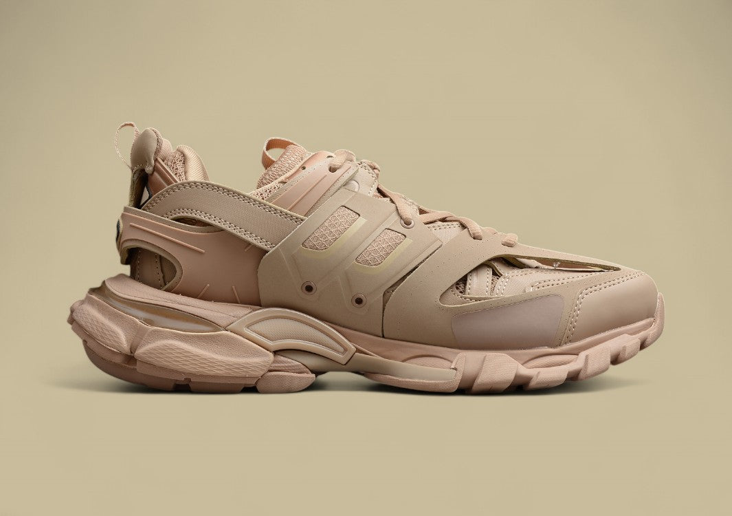 Balenciaga Nude Beige Tech Runner Sneaker