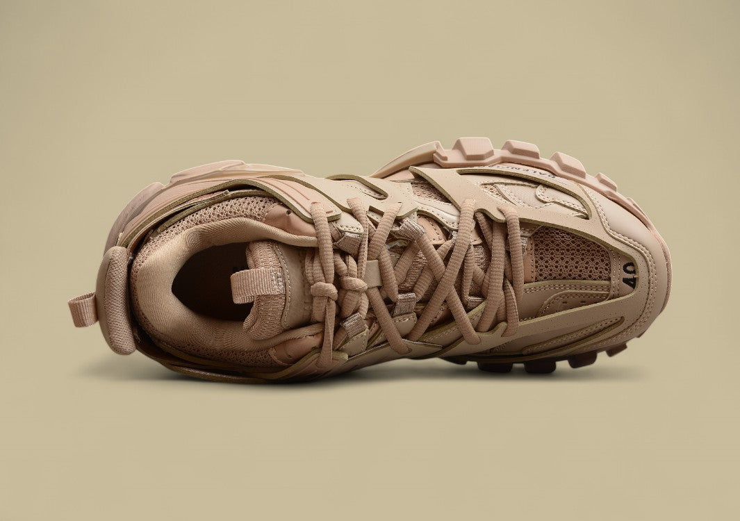 Balenciaga Nude Beige Tech Runner Sneaker