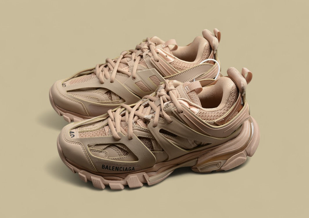 Balenciaga Nude Beige Tech Runner Sneaker