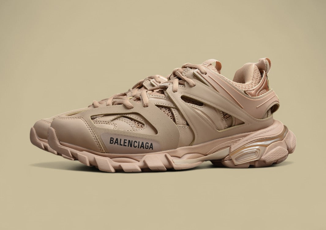 Balenciaga Nude Beige Tech Runner Sneaker