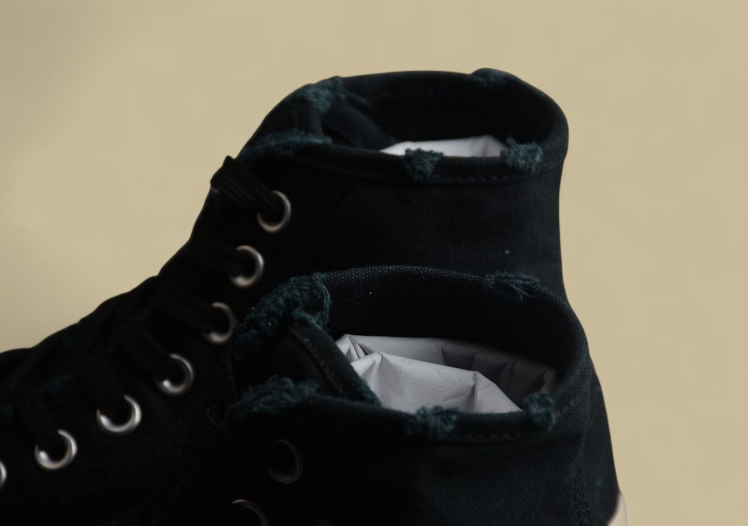 Balenciaga Paris 22S High-Top Sneaker Washed & Distressed Canvas