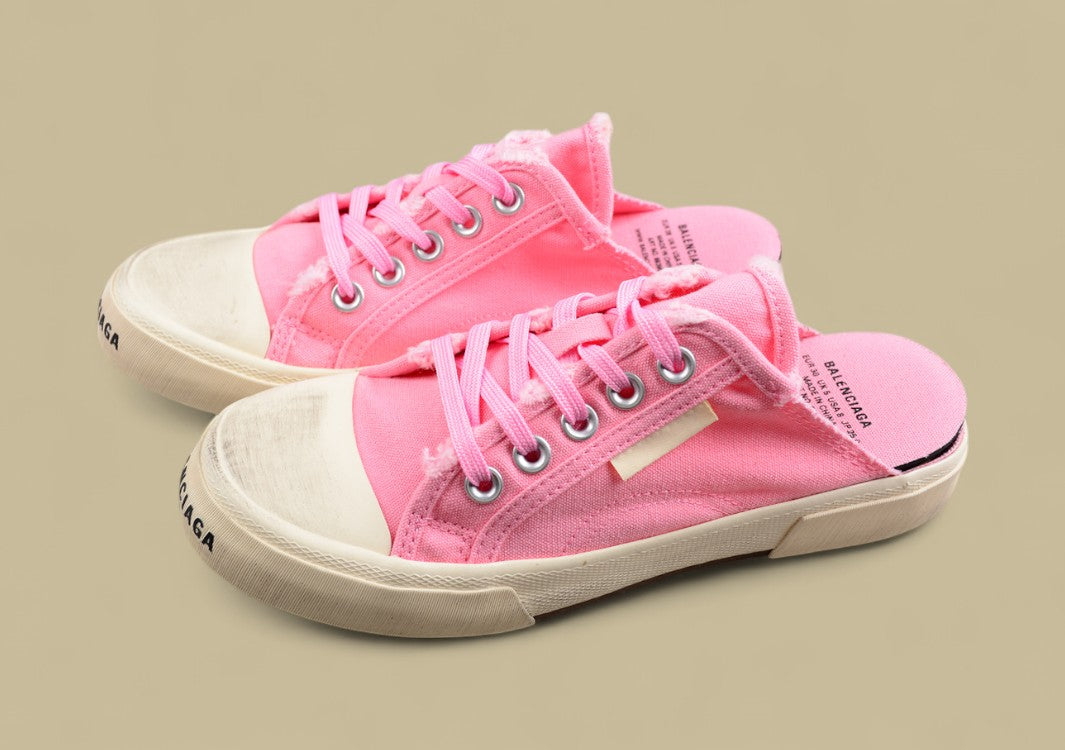 Balenciaga Paris Sneaker Mule in Distressed Pink