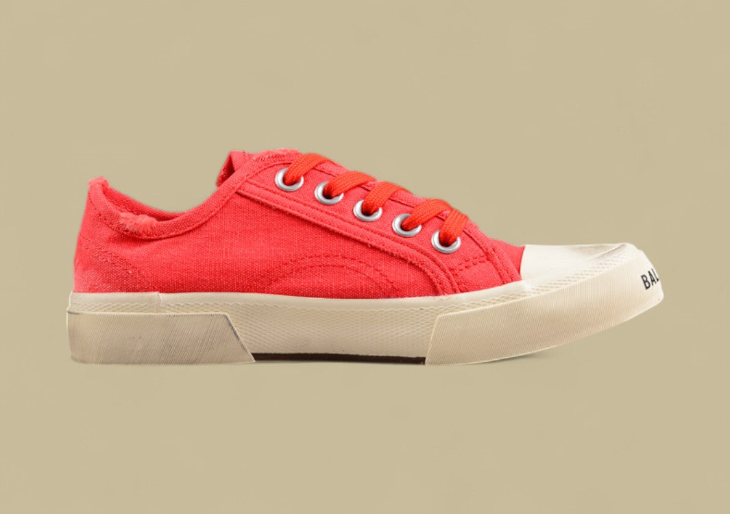 Balenciaga Paris Sneaker in Distressed Red