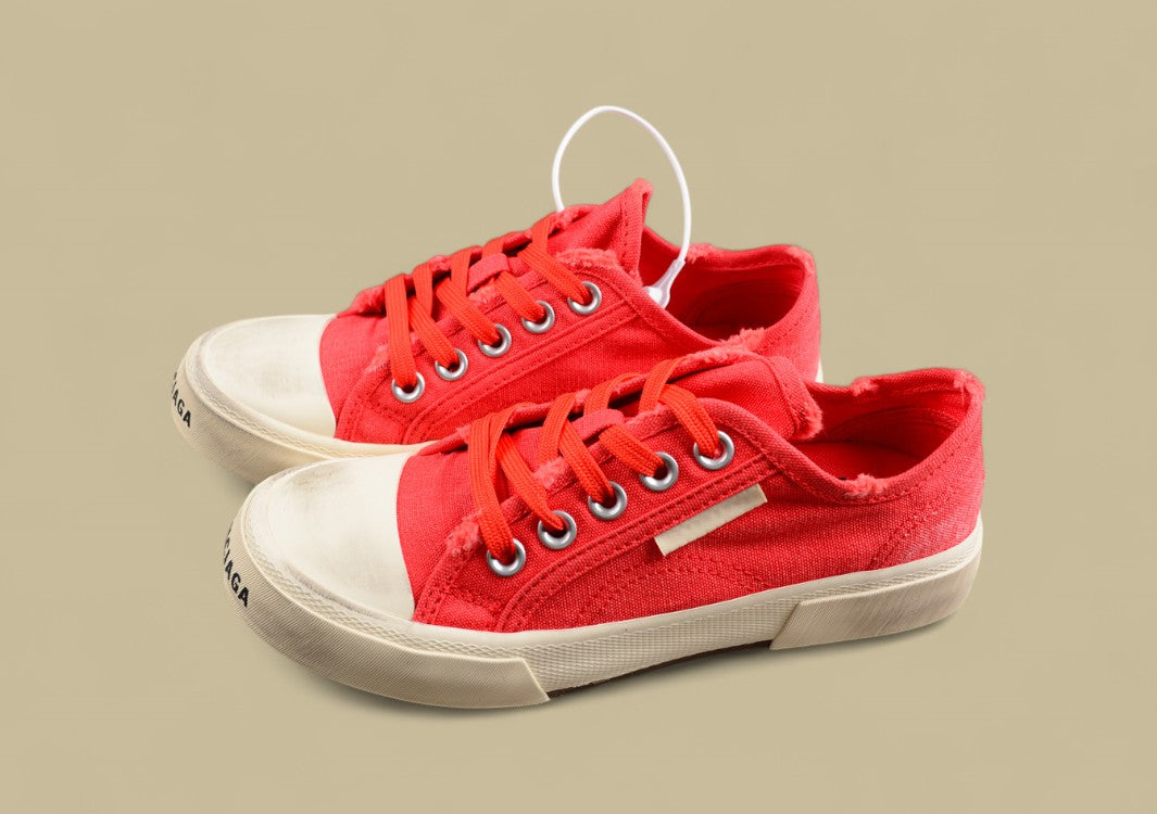 Balenciaga Paris Sneaker in Distressed Red