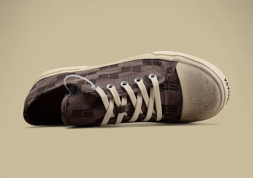 Balenciaga Vulc Derst Paris Parisian Family Retro Distressed Low-Top Canvas Shoes