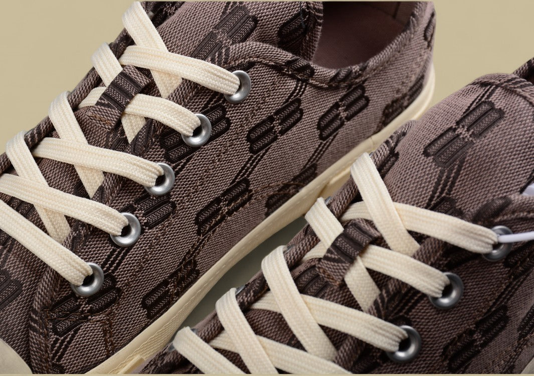 Balenciaga Vulc Derst Paris Parisian Family Retro Distressed Low-Top Canvas Shoes