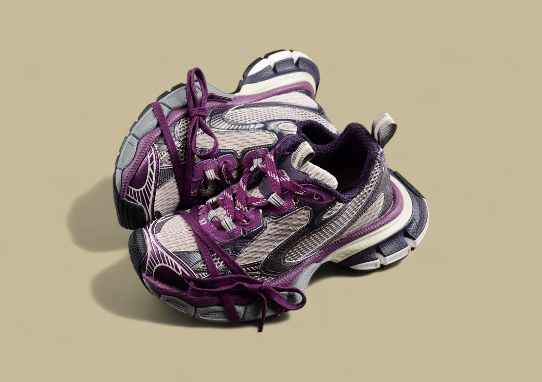 Balenciaga Phantom Sneaker in Metallic Purple/Grey