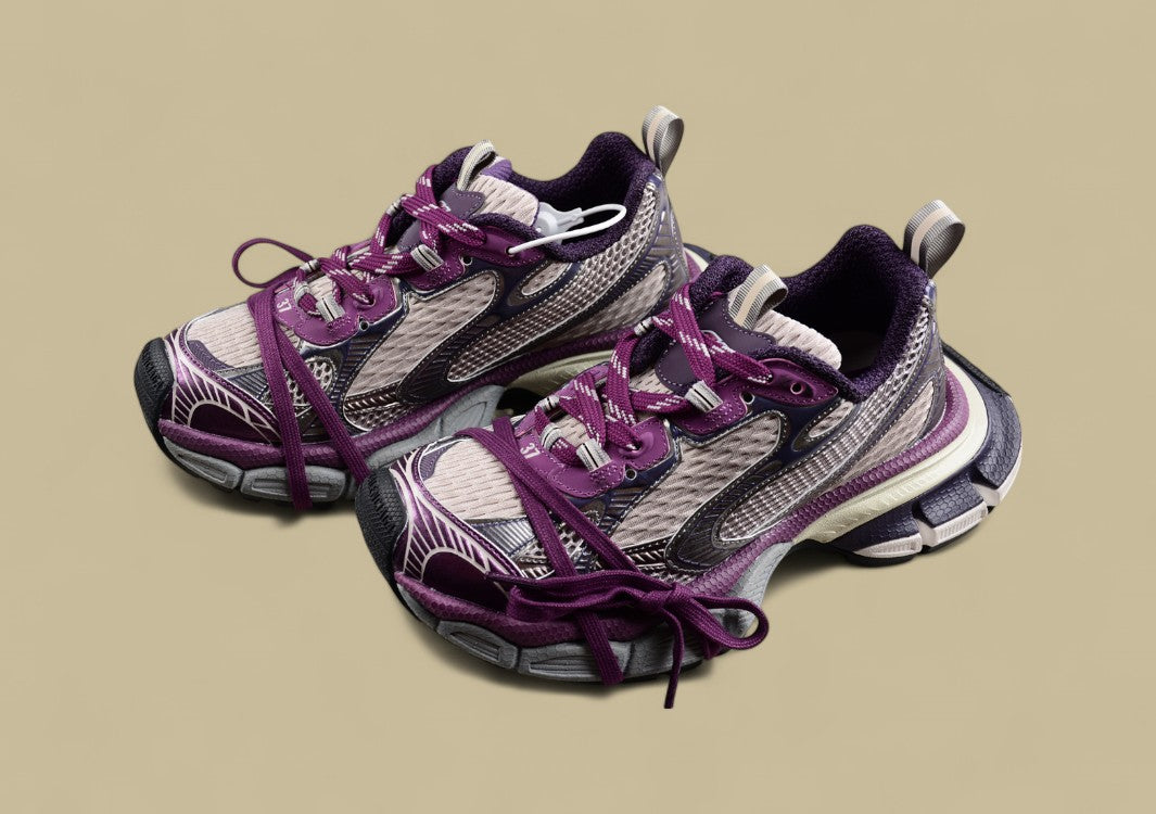 Balenciaga Phantom Sneaker in Metallic Purple/Grey