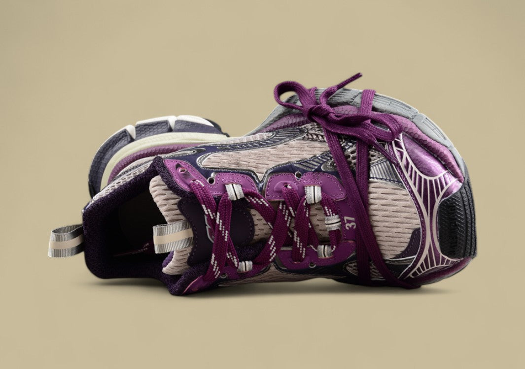 Balenciaga Phantom Sneaker in Metallic Purple/Grey