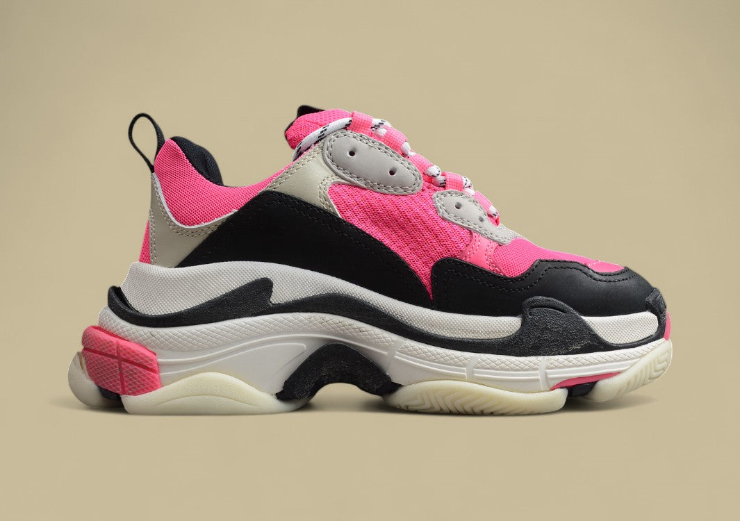 Balenciaga Pink Black And White Combination Outsole