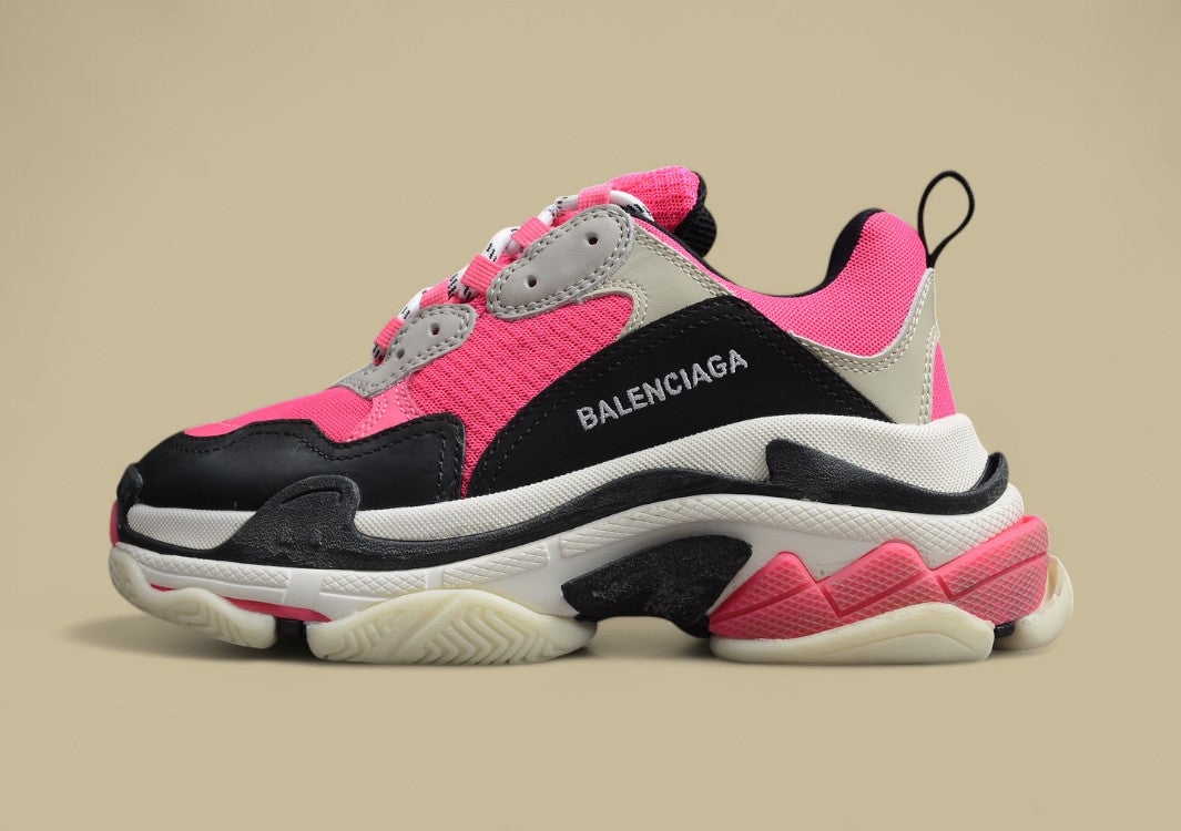 Balenciaga Pink Black And White Combination Outsole