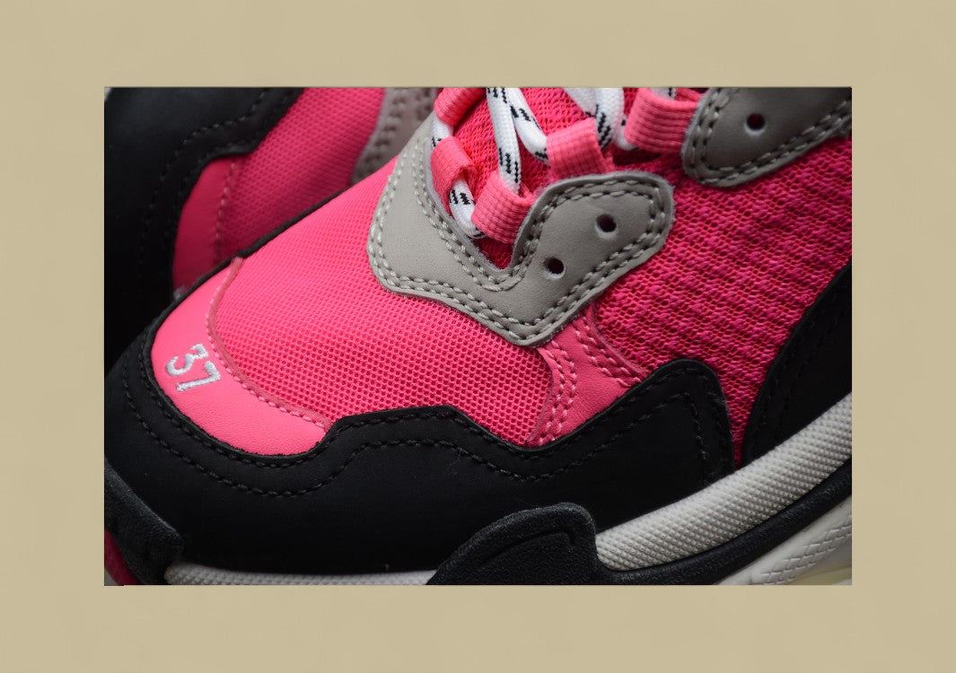 Balenciaga Pink Black And White Combination Outsole