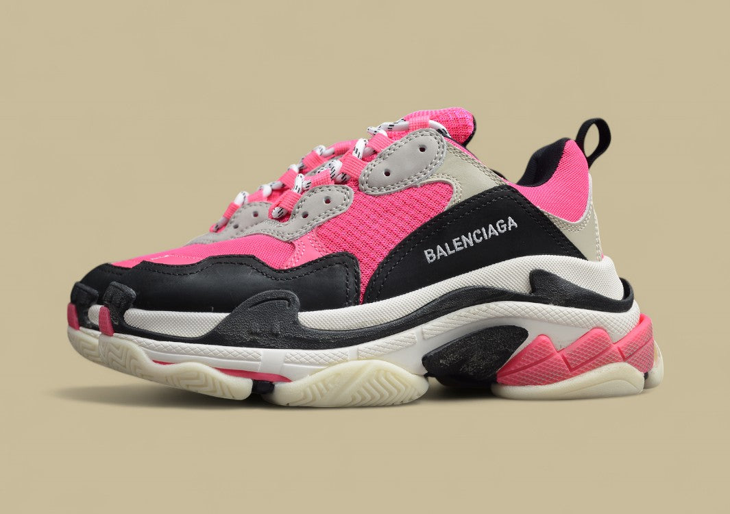 Balenciaga Pink Black And White Combination Outsole