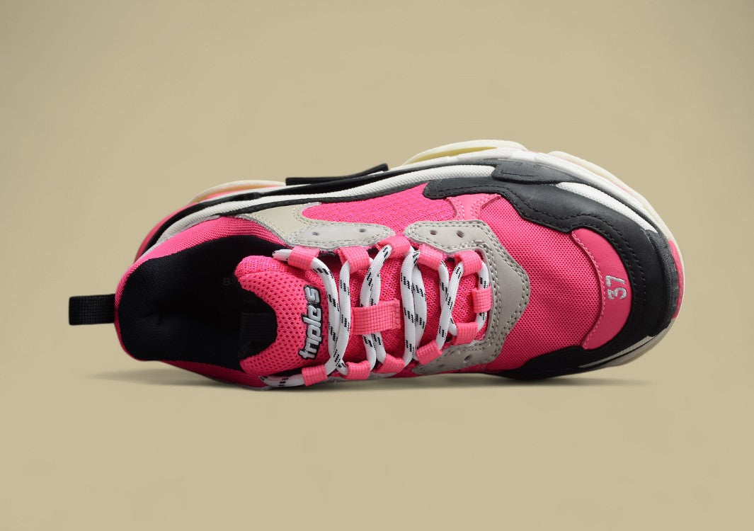 Balenciaga Pink Black And White Combination Outsole