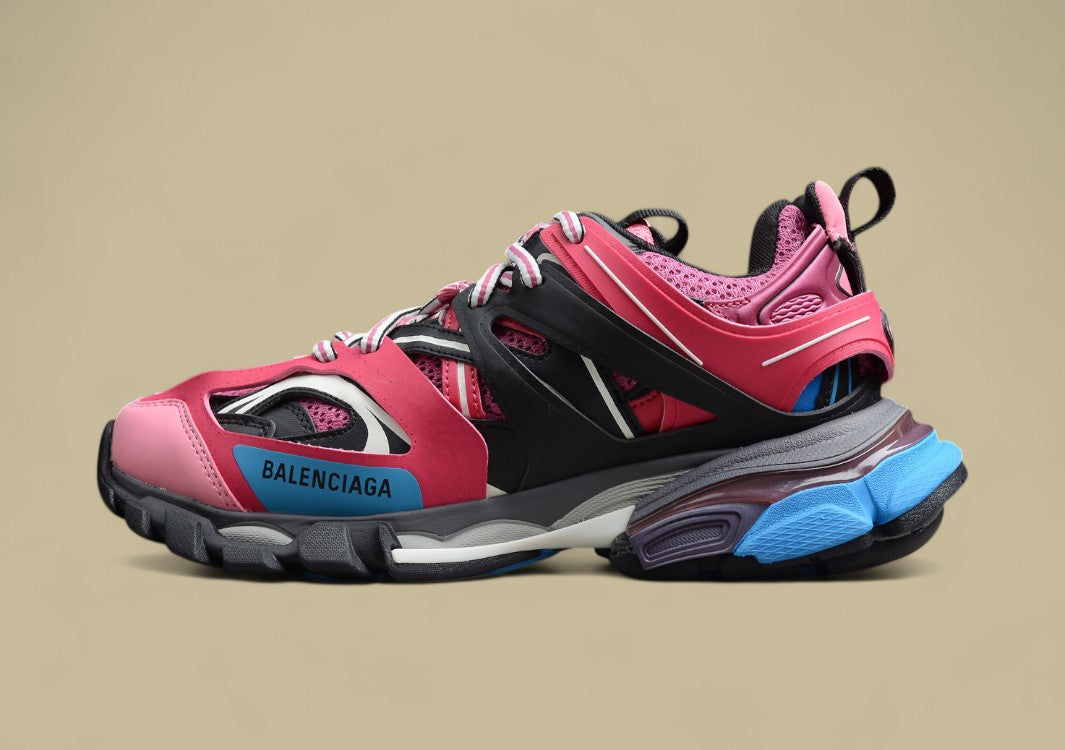 Balenciaga Pink & Blue Track Sneaker