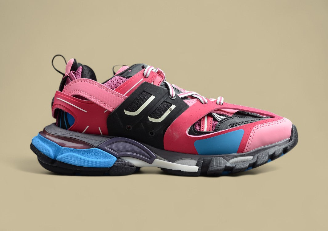 Balenciaga Pink & Blue Track Sneaker