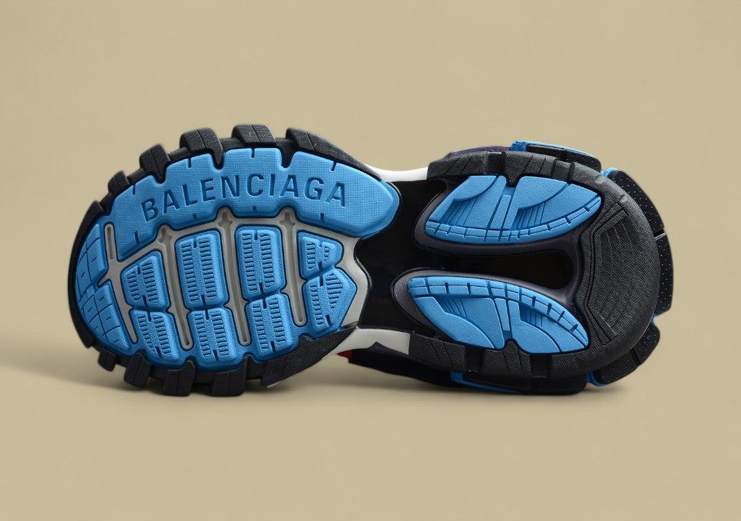 Balenciaga Pink & Blue Track Sneaker