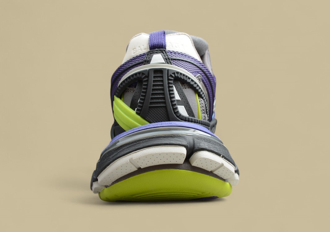 Balenciaga Purple & Neon Green Runner Sneaker