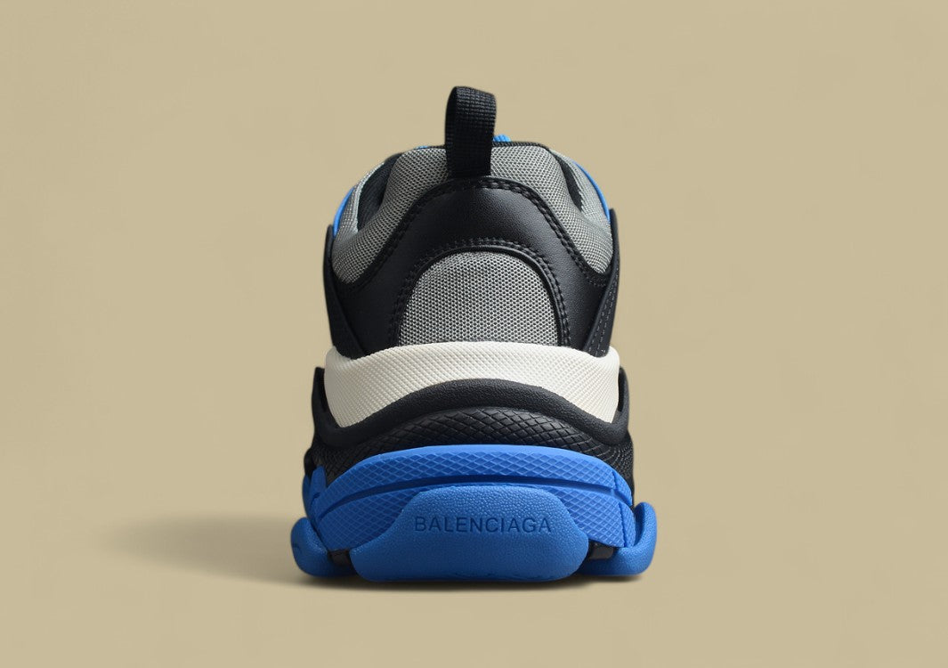 Balenciaga R37 Retro Dad Shoes Gray Black Royal Blue